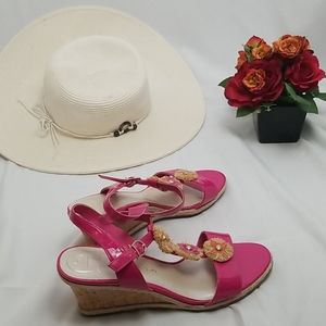 ETIENNE AIGNER Honor Cork Wedge Sandals